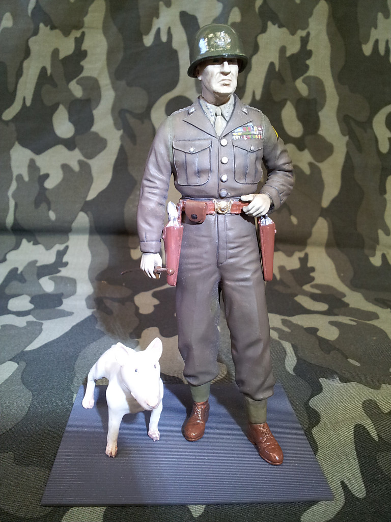 General George Smith Patton & “Willie” the Bull Terrier